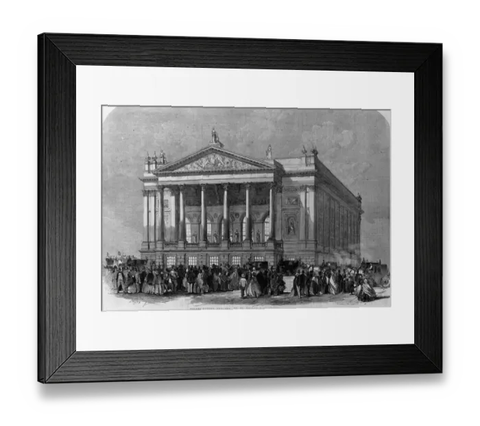 Framed Print : Opera House, Covent Garden 1858 Framed Print : Opera House, Covent Garden 1858