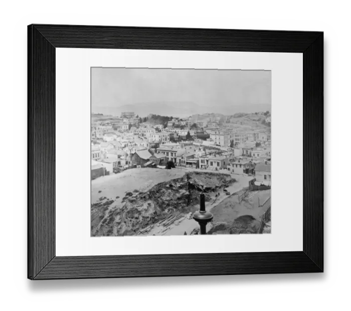 Framed Print : Panorama 2 of San Francisco from California Street Hill Framed Print : Panorama 2 of San Francisco from California Street Hill