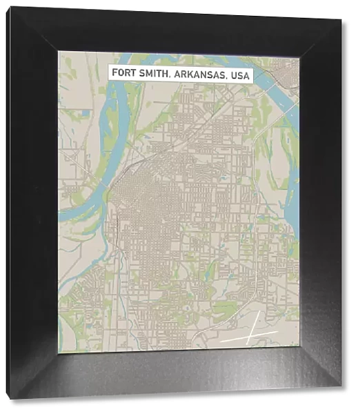 Fort Smith Arkansas US City Street Map
