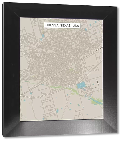 Odessa Texas US City Street Map