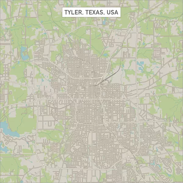 Tyler Texas US City Street Map