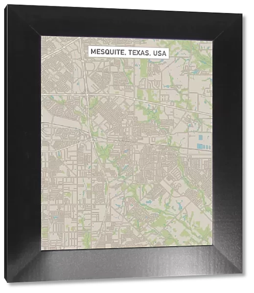 Mesquite Texas US City Street Map
