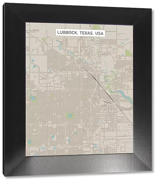 Lubbock Texas US City Street Map