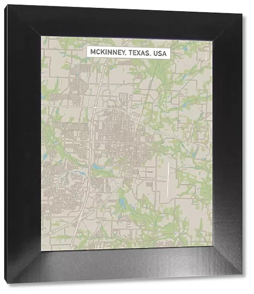 McKinney Texas US City Street Map