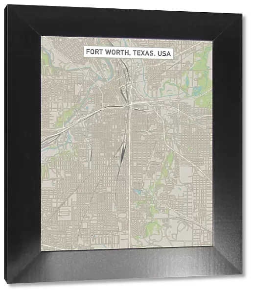 Fort Worth Texas US City Street Map