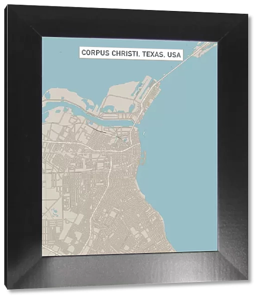 Corpus Christi Texas US City Street Map