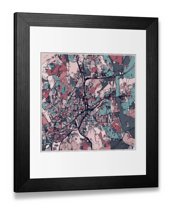 Framed Print : map style illustration background Framed Print : map style illustration background