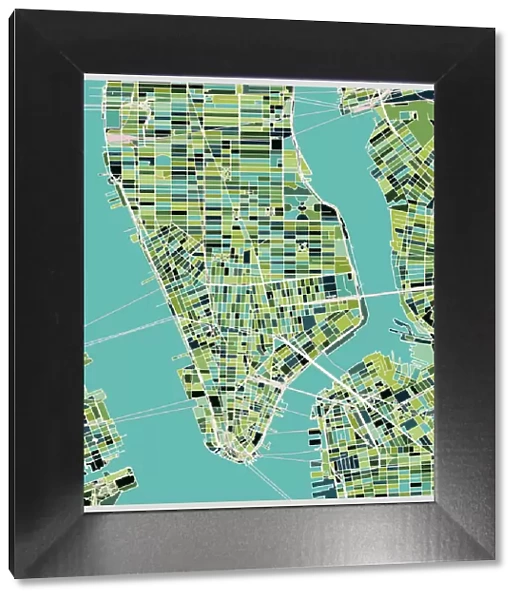 Manhattan art map