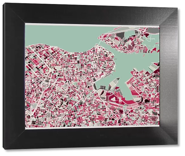 art map of Havana city