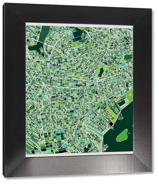 art map of New York city, Illustration background