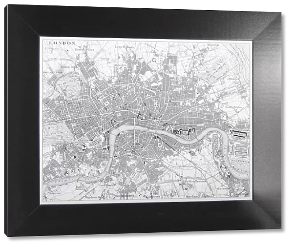 Map of London Engraving
