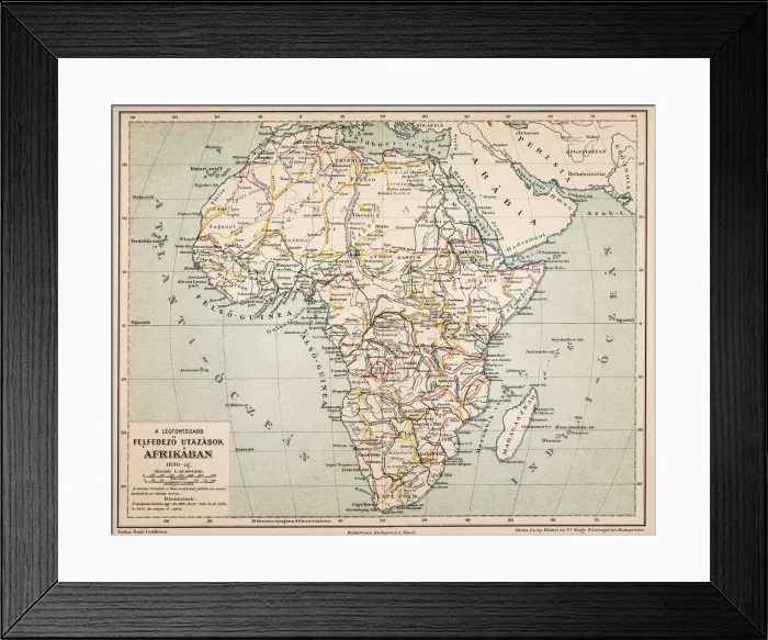 Framed Print : Africas exploration travel platform Framed Print : Africas exploration travel platform