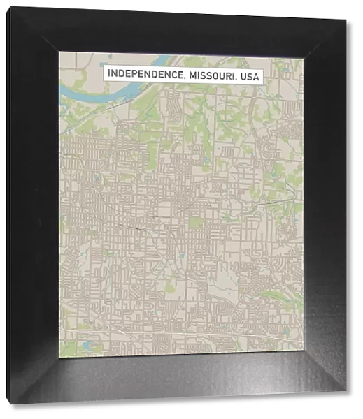 Independence Missouri US City Street Map