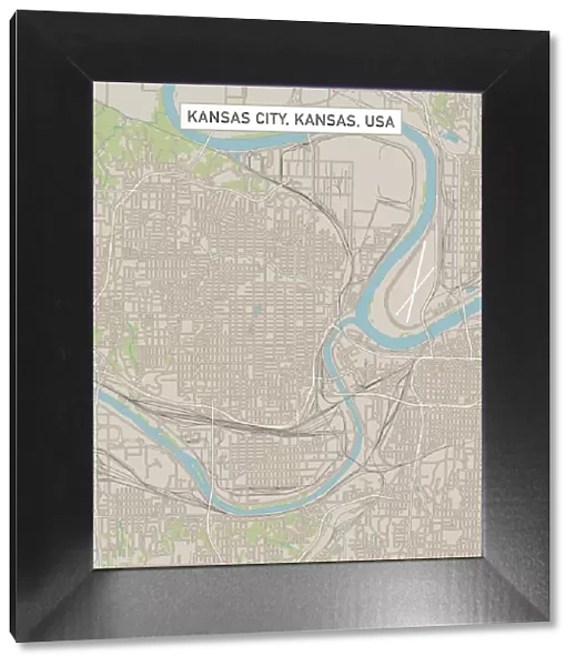 Kansas City Kansas US City Street Map