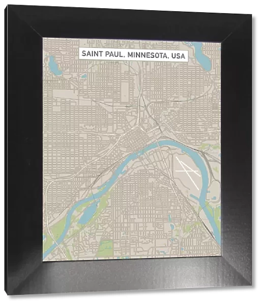 Saint Paul Minnesota US City Street Map