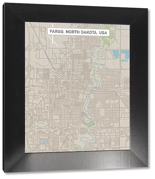 Fargo North Dakota US City Street Map