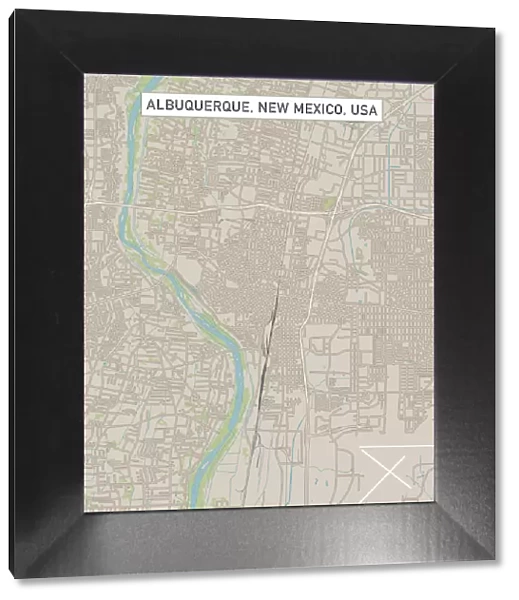 Albuquerque New Mexico US City Street Map