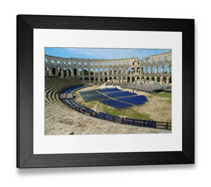 Framed Print : Pula amphitheater Framed Print : Pula amphitheater