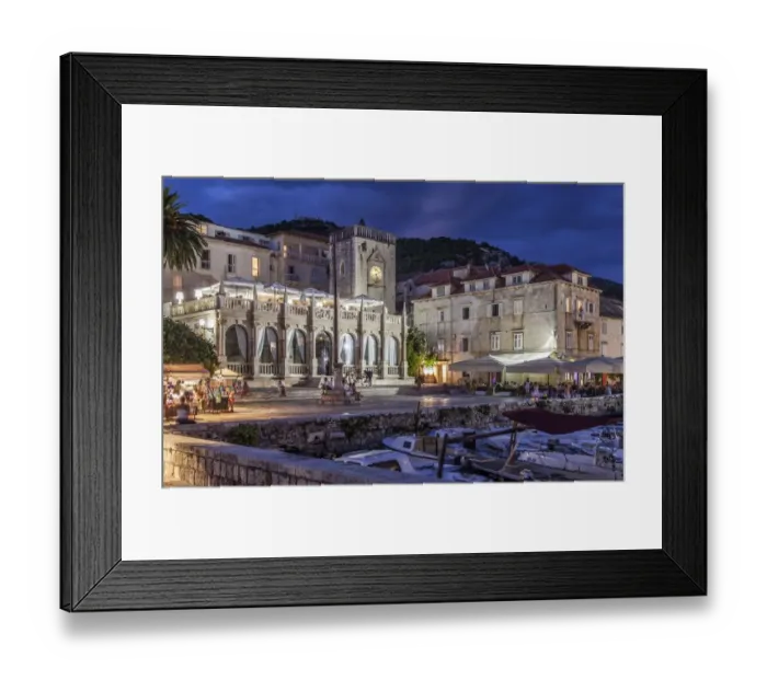 Framed Print : Hvar Marina Framed Print : Hvar Marina
