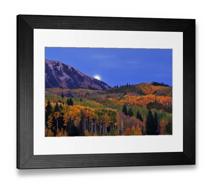 Framed Print : Moonset at Kebler Pass Framed Print : Moonset at Kebler Pass