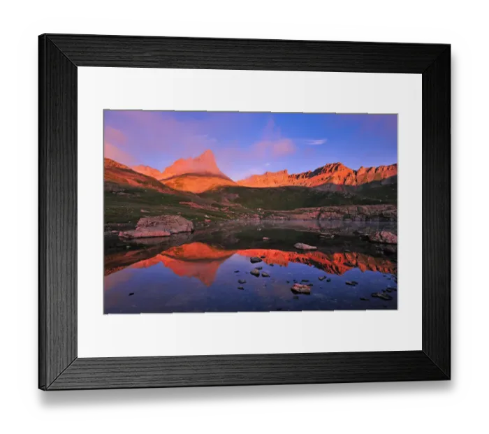 Framed Print : Sunrise at Ice Lake Basin