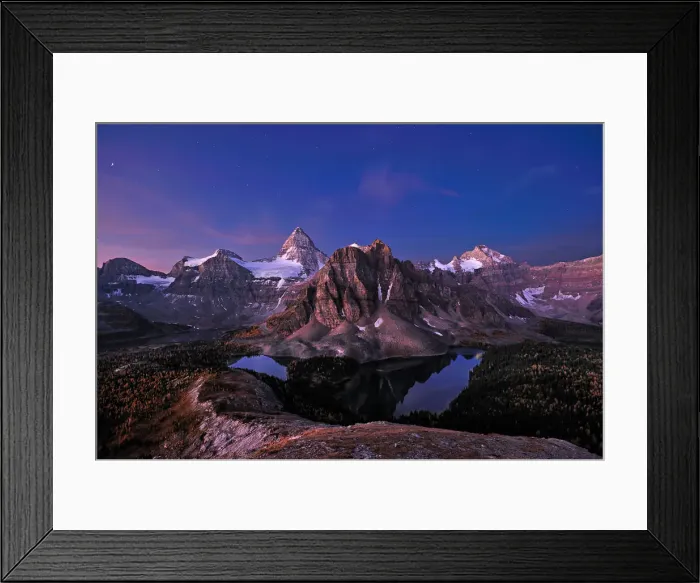 Framed Print : Dawn at Mt. Assiniboine Framed Print : Dawn at Mt. Assiniboine
