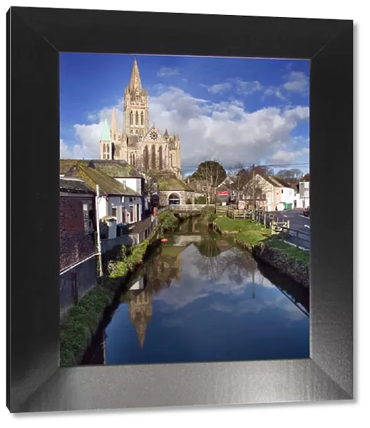 Reflection of Truro cathedral
