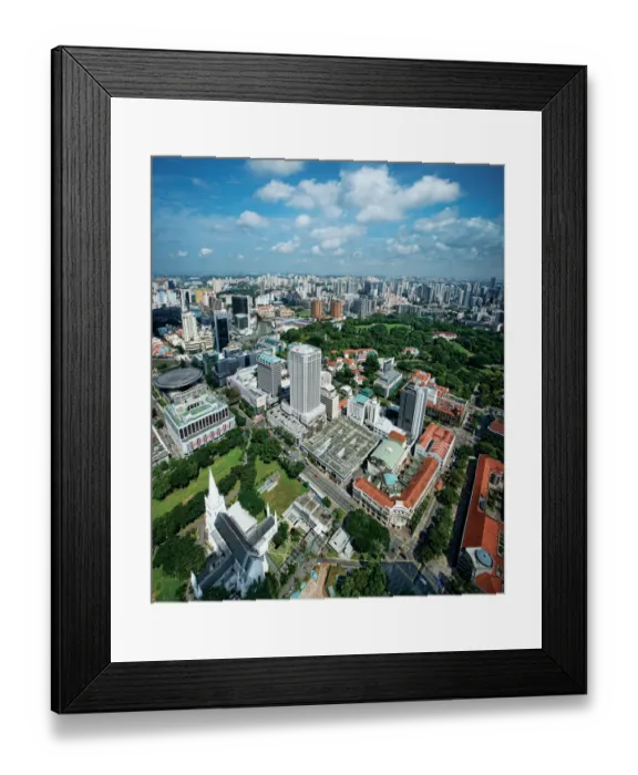 Framed Print : Stamford & North Bridge Road, Singapore Aerial Framed Print : Stamford & North Bridge Road, Singapore Aerial