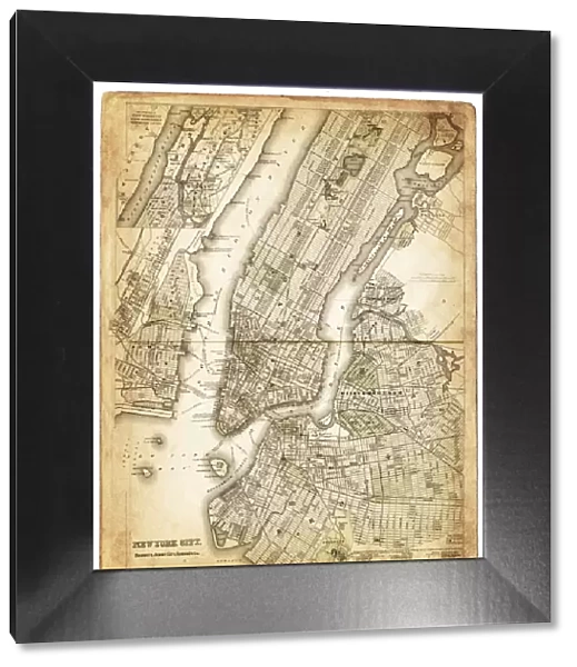 map of new york city 1874