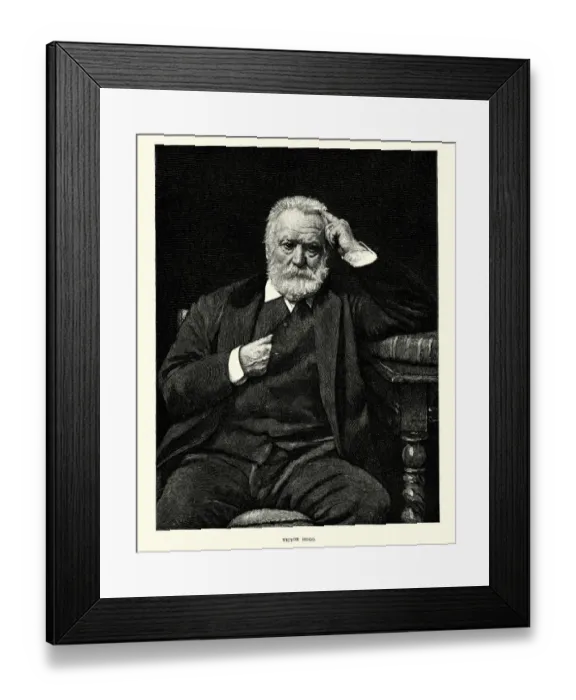 Framed Print : Victor Hugo, French poet, novelist Framed Print : Victor Hugo, French poet, novelist