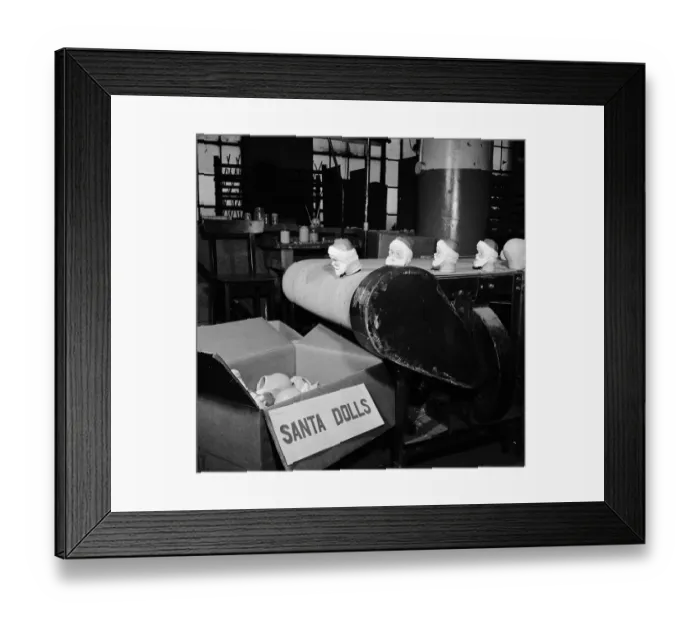 Framed Print : Santa Heads Framed Print : Santa Heads