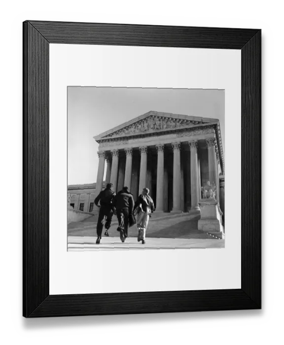 Framed Print : Late For Court Framed Print : Late For Court