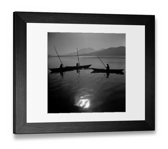 Framed Print : Lake Fishermen