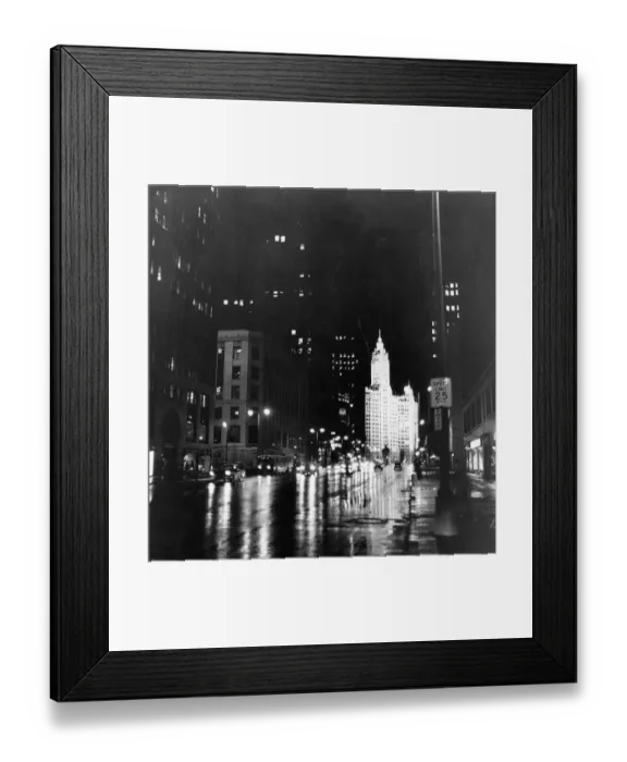 Framed Print : Chicago By Night Framed Print : Chicago By Night
