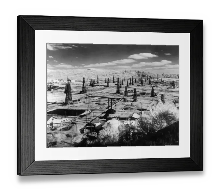Framed Print : Romanian Oilfield