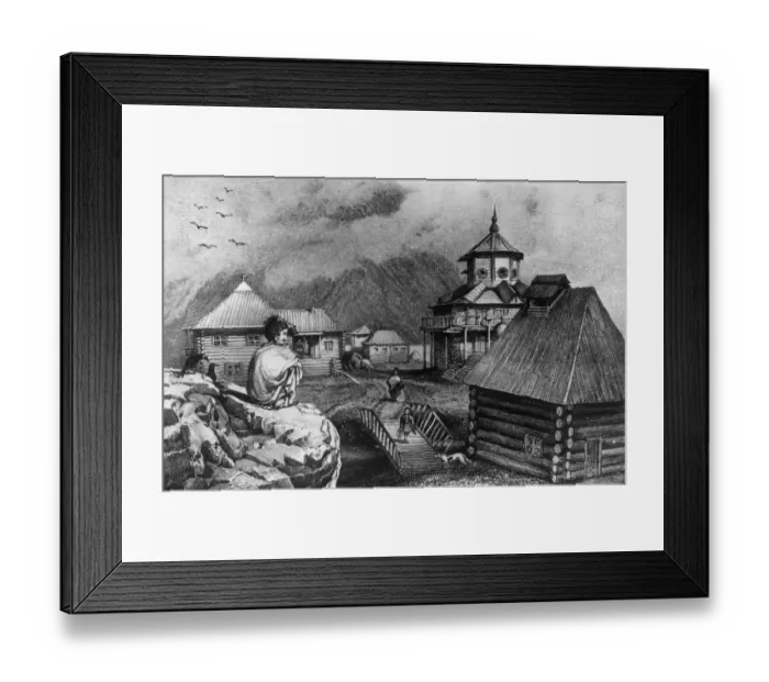 Framed Print : Alaskan Village Framed Print : Alaskan Village