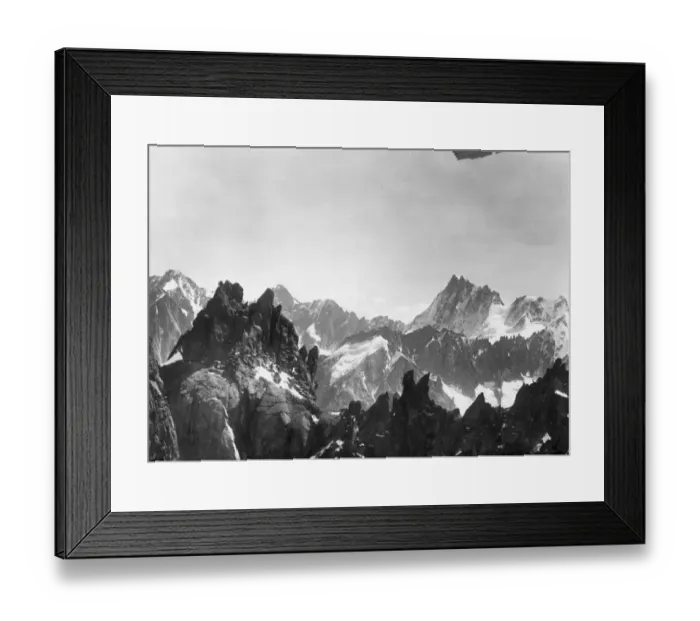 Framed Print : Mont Blanc Peaks Framed Print : Mont Blanc Peaks