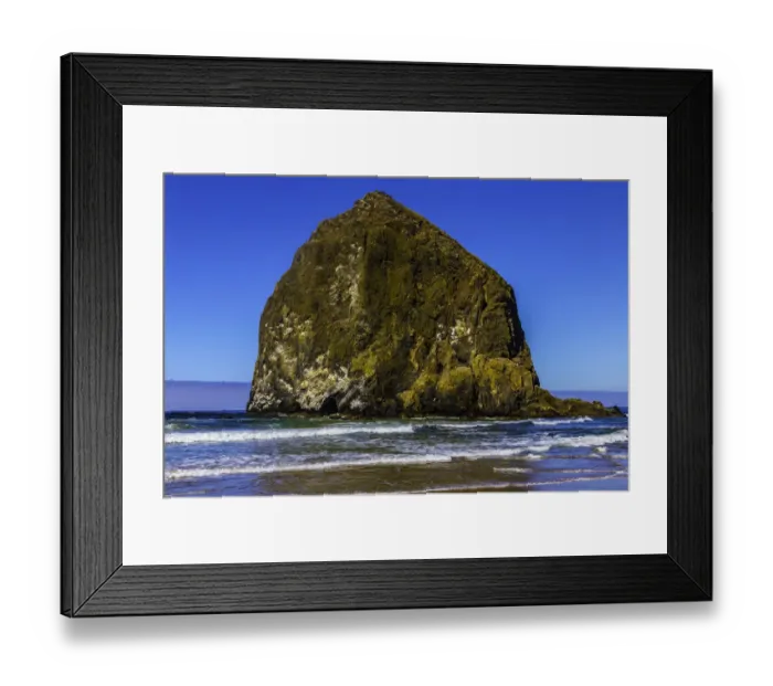 Framed Print : Oregon, Canon Beach Hay Stack Rock Framed Print : Oregon, Canon Beach Hay Stack Rock