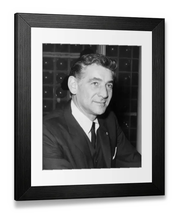 Framed Print : Bernstein. 11th February 1963: American conductor, pianist Framed Print : Bernstein. 11th February 1963: American conductor, pianist