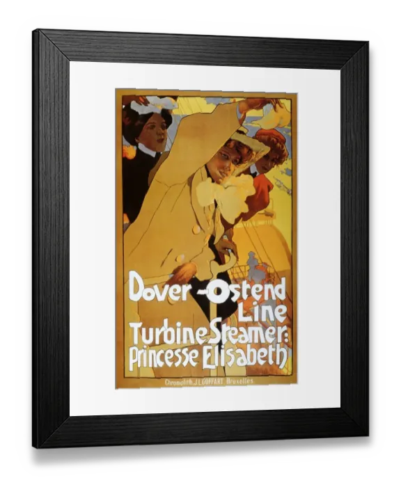 Framed Print : Dover-Ostend Line, Turbine Steamer Framed Print : Dover-Ostend Line, Turbine Steamer