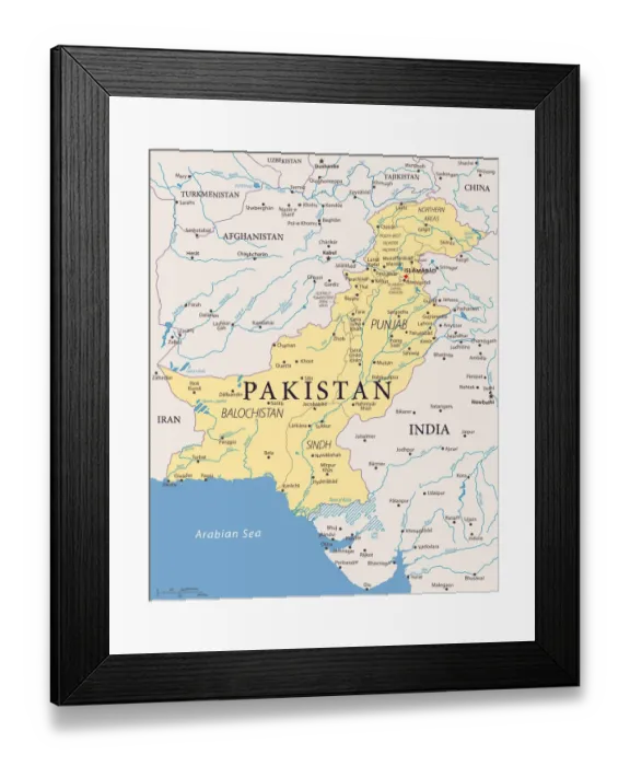 Framed Print : Reference Maps Framed Print : Reference Maps