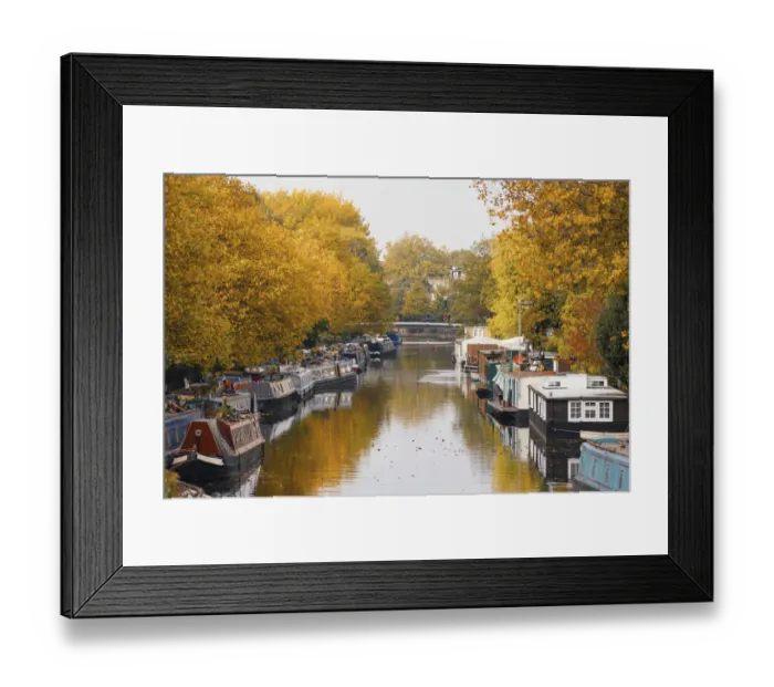 Framed Print : Autumn in Little Venice, London, UK