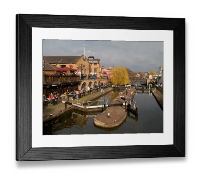 Framed Print : England, London, Camden flea market - Canal Framed Print : England, London, Camden flea market - Canal