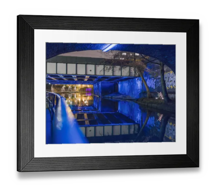 Framed Print : Regents Canal at Night Framed Print : Regents Canal at Night