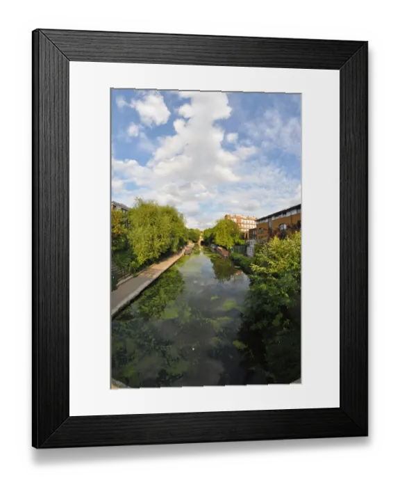 Framed Print : Regent Canal view in London Framed Print : Regent Canal view in London