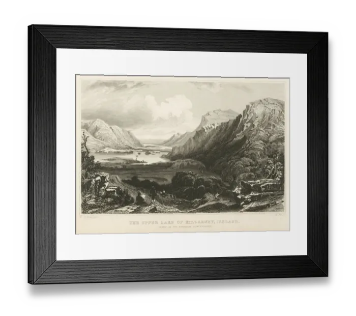 Framed Print : The Lakes of Killarney 1831 Framed Print : The Lakes of Killarney 1831