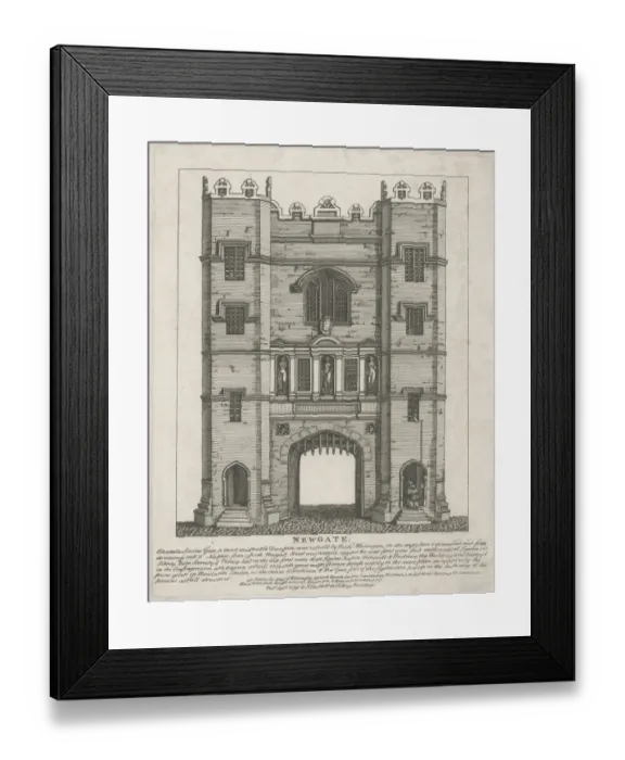 Framed Print : Old Newgate Jail London Framed Print : Old Newgate Jail London