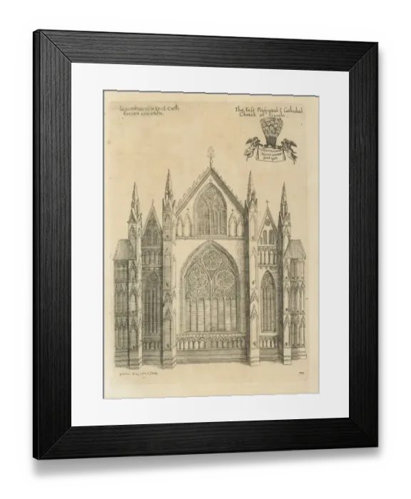 Framed Print : East Prospect of ye Cathedral Church of Lincoln 1660 Framed Print : East Prospect of ye Cathedral Church of Lincoln 1660