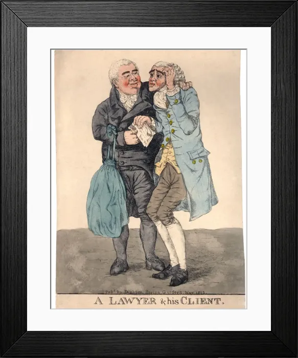Framed Print : Lawyer and his Client Framed Print : Lawyer and his Client
