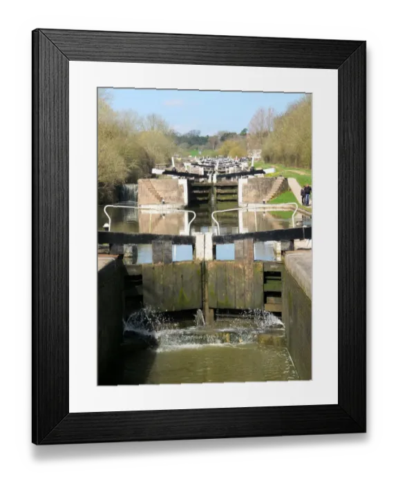 Framed Print : Grand Union Canal locks Framed Print : Grand Union Canal locks